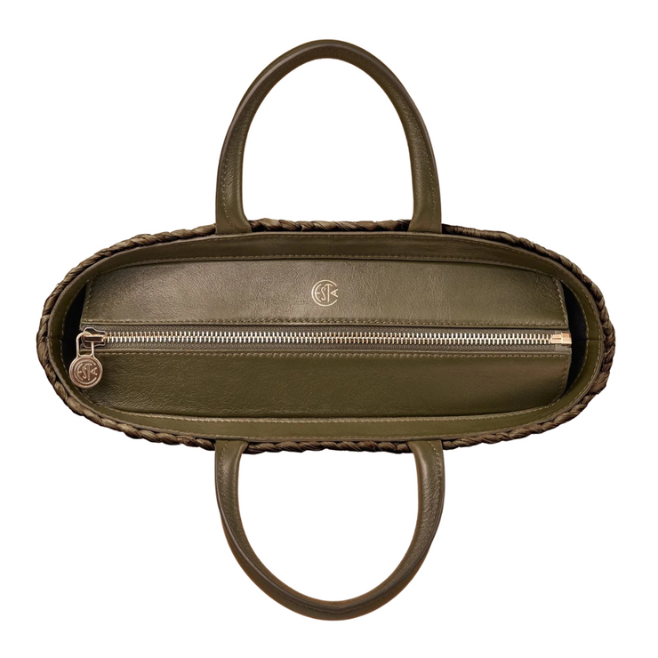 Olive Top Handle Tote