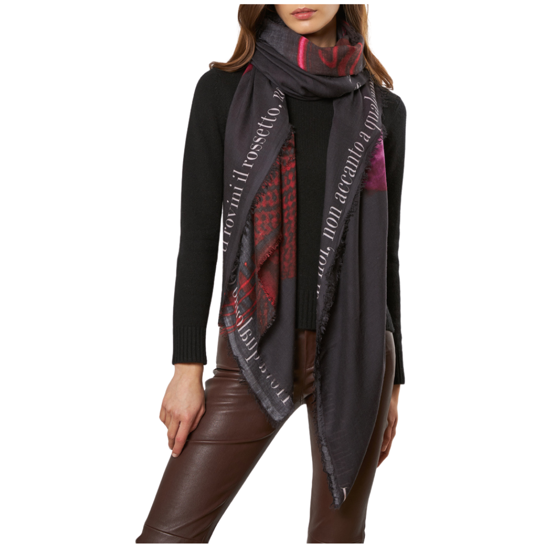 Y's PINK x FALIERO SARTI STOLE black Y's PINK x FALIERO SARTI STOLE black