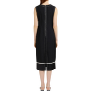 Tropical Wool Midi Dress