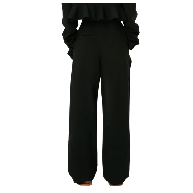 Padlock Strap Foldover Trouser