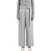 Grey Chambray Crop Pant