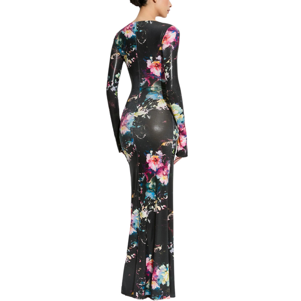 Jersey Floral Gown