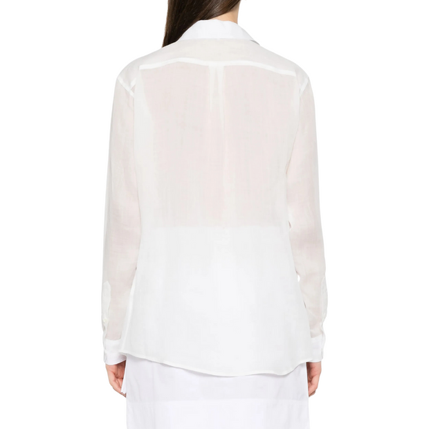 Ramie Double Collar Shirt