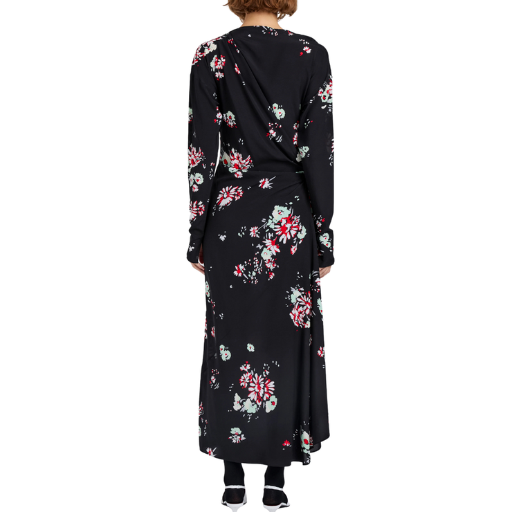 TRUDIE PRINTED SILK DRESS