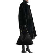 Bevel Suede Tote Bag