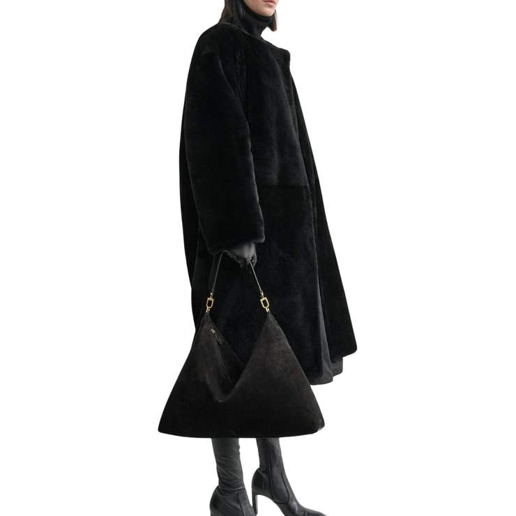 Bevel Suede Tote Bag