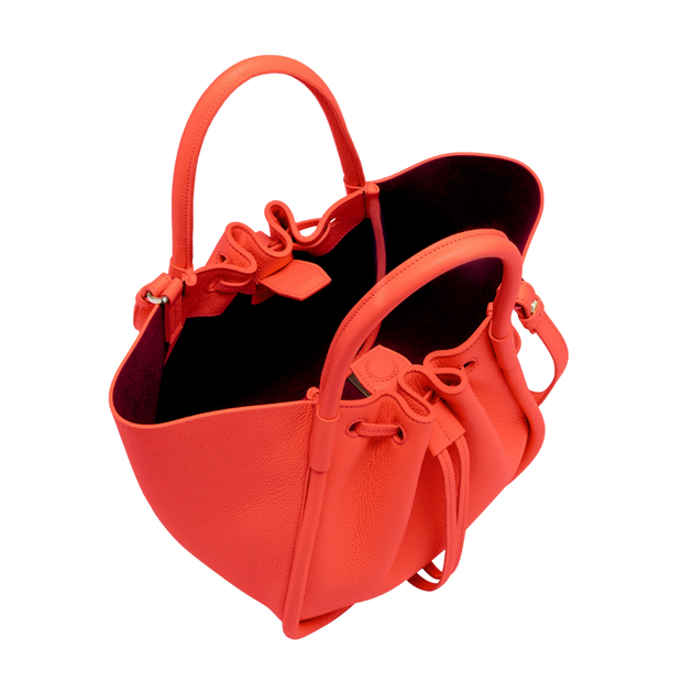 Vermillion Small Ruched Tote