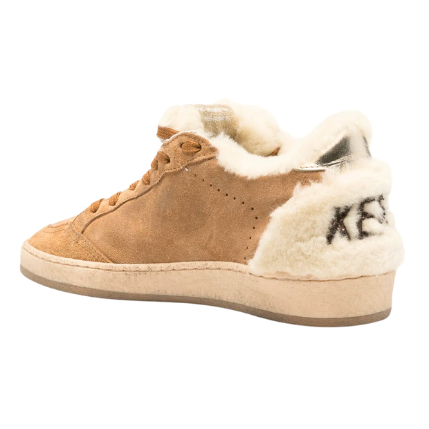 Shearling & Suede Ball Star
