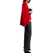 Poppy Cashmere Cape Knit