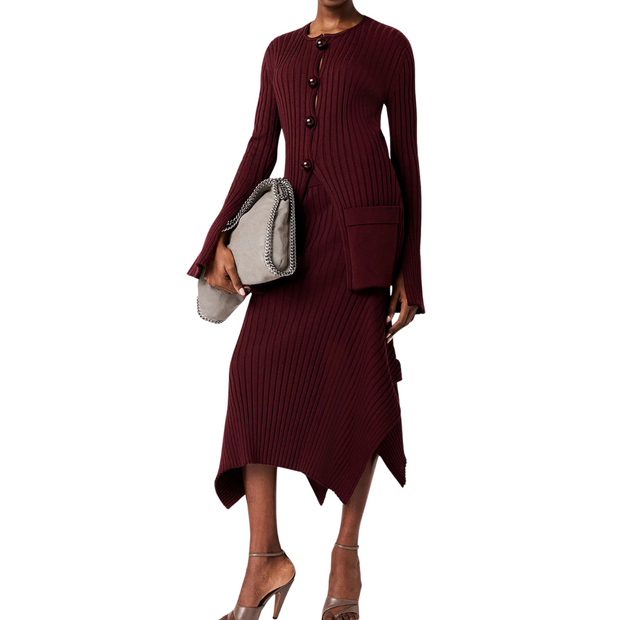 Bordeaux Knit Skirt