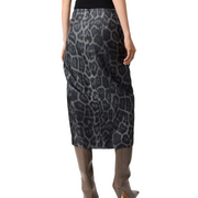 Leopard Gathered Skirt