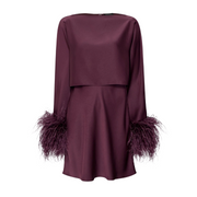 Layered Satin Mini Dress