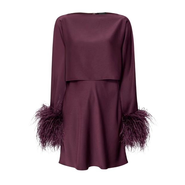 Layered Satin Mini Dress