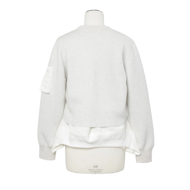 Ecru Sponge x Nylon Pullover
