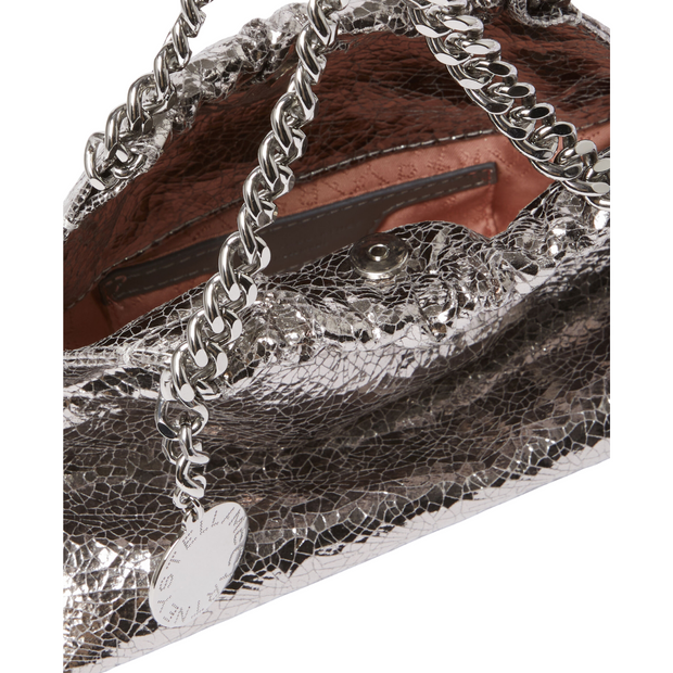 Metallic Crack Falabella Bag