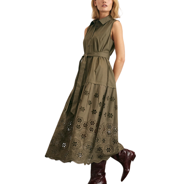 Eyelet Bailey Midi Dress
