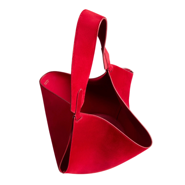 Ruby Small Suede Lotus Tote