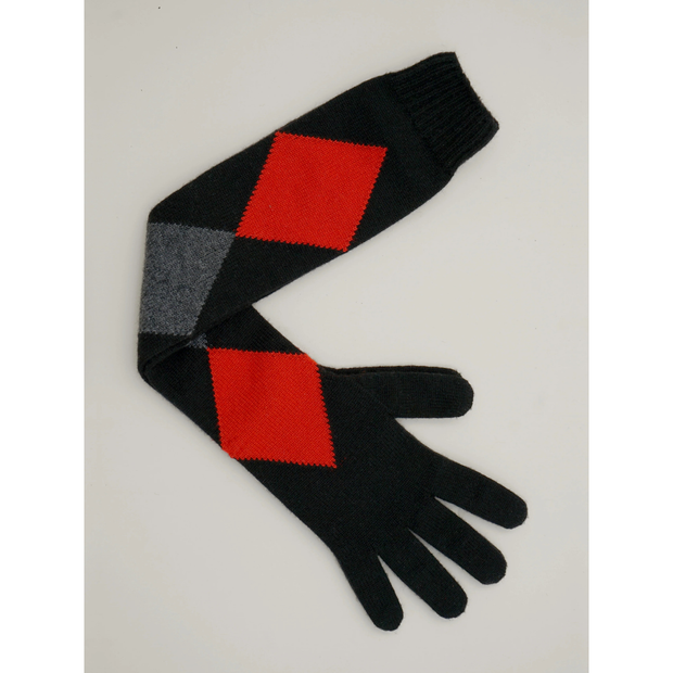 BLACK MULTI VIVIAN GLOVES