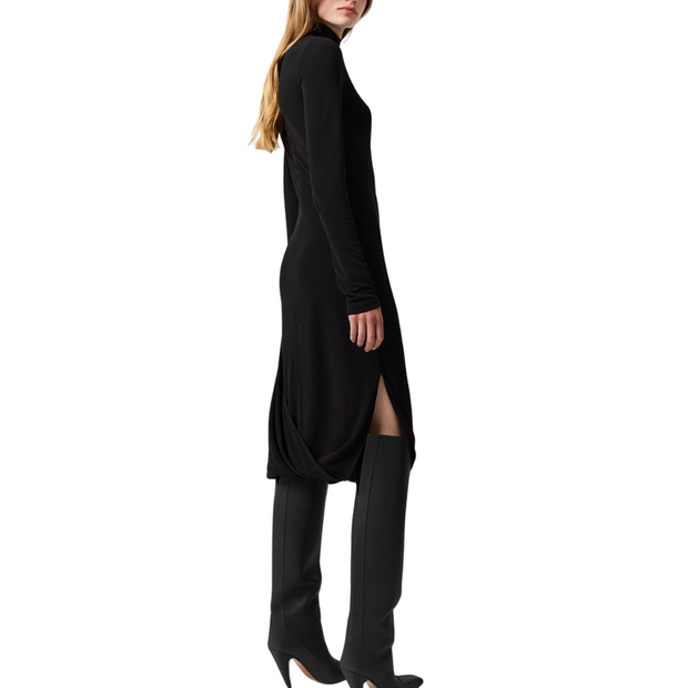 Jersey Midi Cape Dress