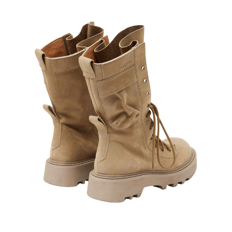 Suede Combat Boot