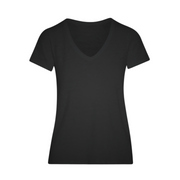 Black V-Neck Schoolboy T