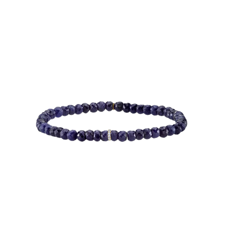 Navy Blue Beaded Bracelet