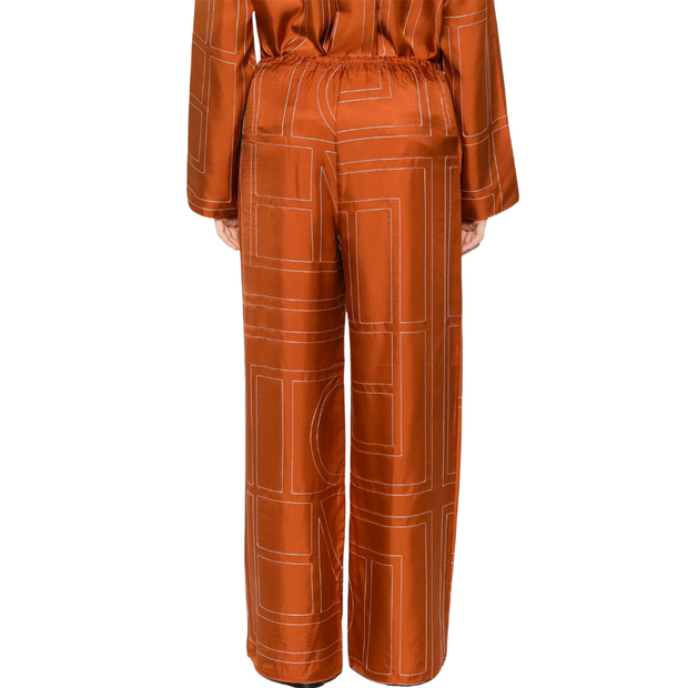 Terracotta Silk Bottoms