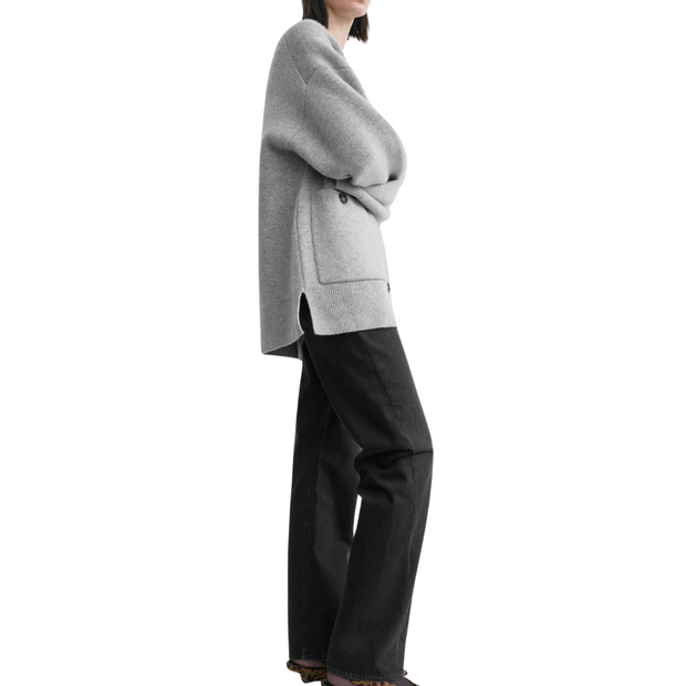 Grey Longline Cardigan