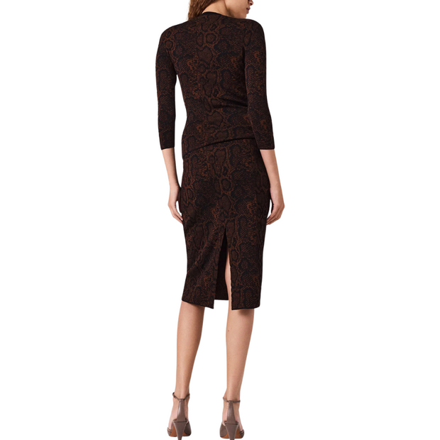 Jacquard Snake Print Top