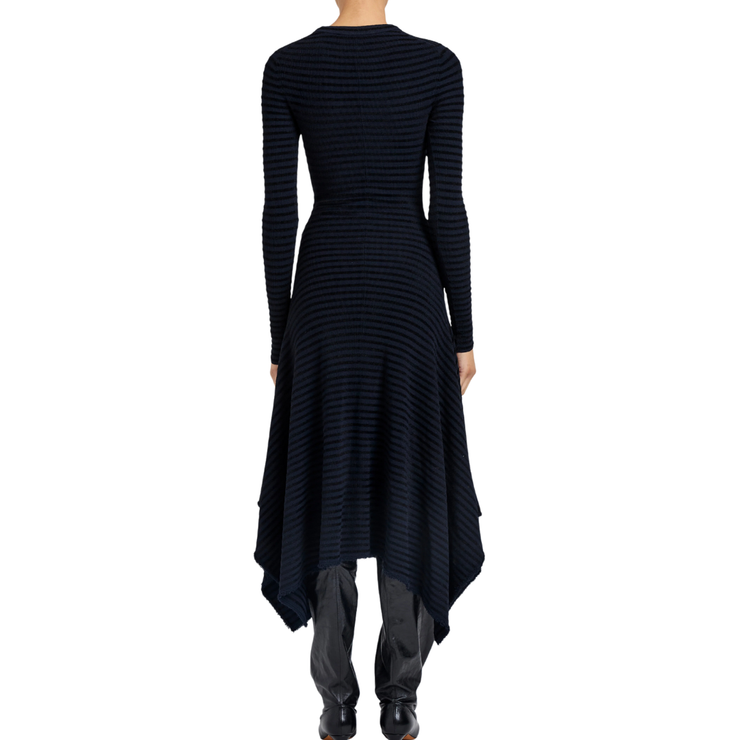 Didi Dress in Velvet Stripe