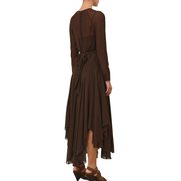 Chain Belt Handkerchief Dress