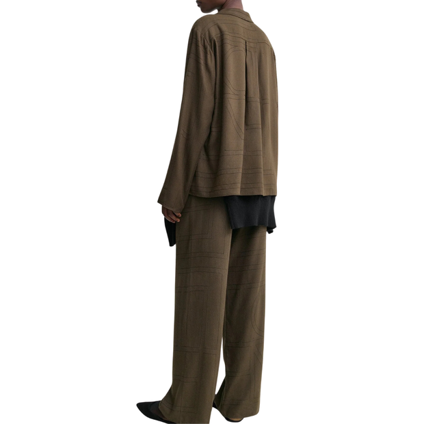 Flannel Monogram Top