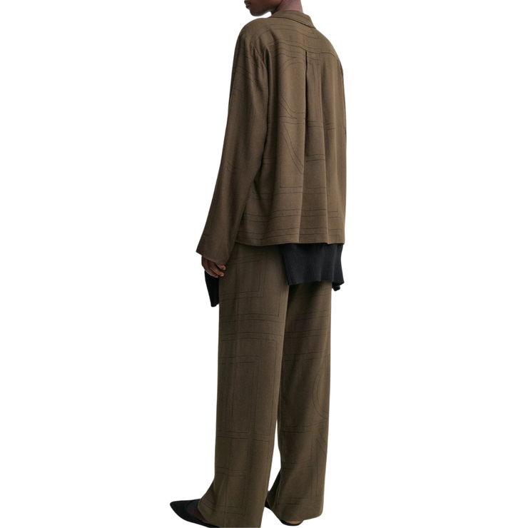 Flannel Monogram Top