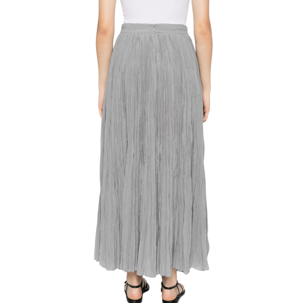 Grey Plisse Skirt