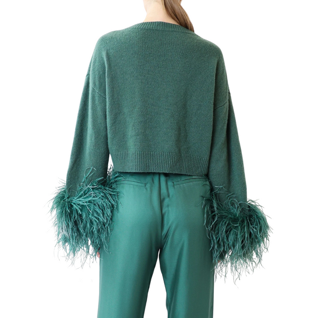 Cashmere Cropped V-Neck