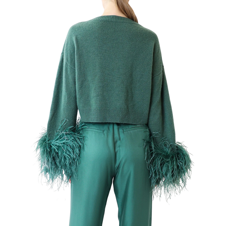 Cashmere Cropped V-Neck
