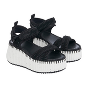 Nama Wedge Sandal - Black