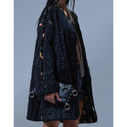 Multifloral Padded Liner Coat