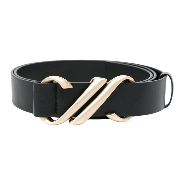 Shiny Black Monogram Belt