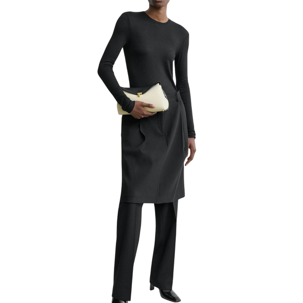 Black & Milk T-Lock Embroidered Clutch