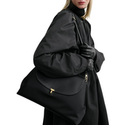 Black T-Lock Nylon Satchel