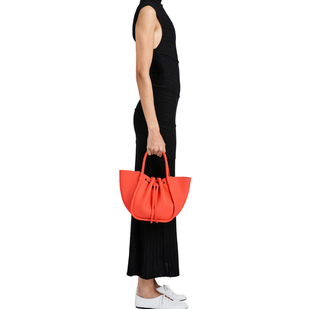 Vermillion Small Ruched Tote