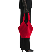 Ruby Small Suede Lotus Tote
