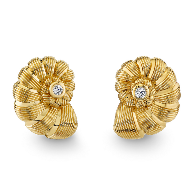 Large Nautilus Earrings