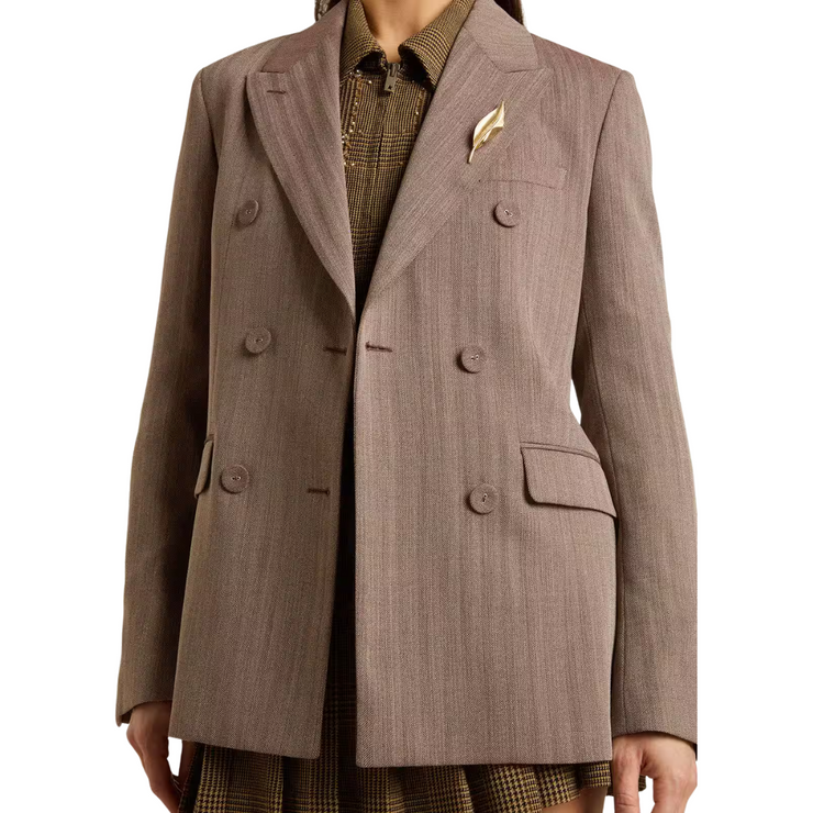 Micro Chevron Blazer