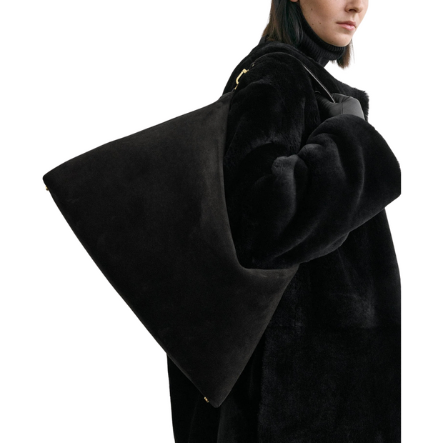 Bevel Suede Tote Bag
