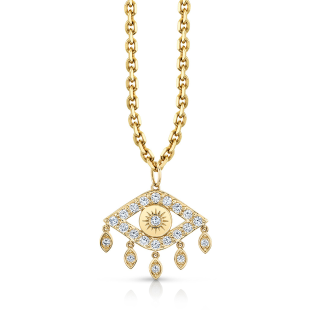 Marquise Eye Fringe Charm