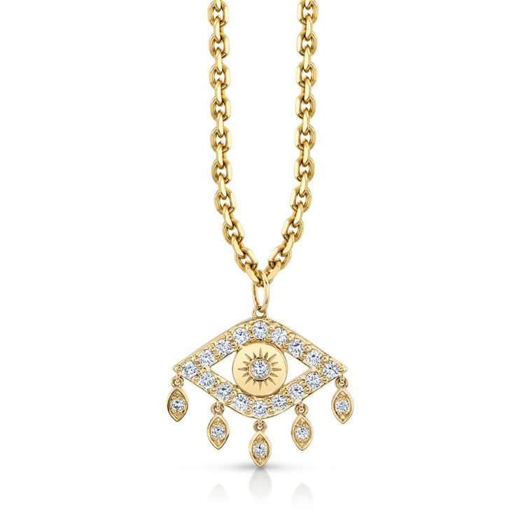 Marquise Eye Fringe Charm