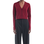 Oxblood Shrunken Cardi