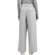 Grey Chambray Crop Pant